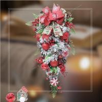 ราคา พวงสนประดับติดผนังมีไฟ เชือกแขวน กะรัต22 - พวงสนใบไม้เขียว (44263510672)