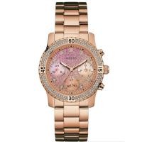 ราคา พร้อมสต็อก ！นาฬิกาข้อมือผู้หญิงGuess Chronograph นาฬิกาข้อมือสําหรับสตรี W0774L3 38mm (28624317894)