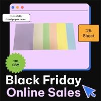 ราคา กระดาษสีA4 หนา110แกรม บรรจุ25แผ่น (27760774171)