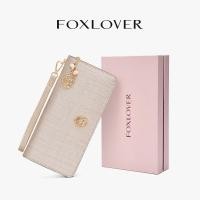 ราคา FOXLOVER กระเป๋าสตางค์ ผู้หญิง หนังแท้พรีเมี่ยม มินิมอล แฟชั่น ทนทาน (43008711289)
