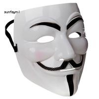 ราคา SUNFA Anonymous Hacker V สําหรับ Vendetta Master Face Mask ชุดแฟนซีอุปกรณ์ประกอบฉากฮาโลวีน (40752724625)