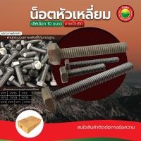 ราคา น็อต หัวเหลี่ยม ขายเป็นขีด ขนาด1/2x1,1/2x1.5,1/2x2,1/2x2.5,1/2x3,1/2x3.5,1/2x4,1/2x5,1/4x1,1/4x1.5นิ้ว กรู หัวน็อต มิตสห (15185364617)