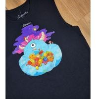 ราคา เสื้อยืดผู้ชายอ้วน ไซส์ใหญ่ (oversize) สีดำลายBlue giant (13883438969)