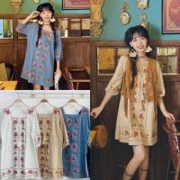 ราคา มินิเดรสปักลายสไตล์โบฮีเมียน เดรสโบฮีเมียน (19586264121)