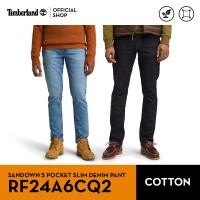 ราคา Timberland Men’s Sandown 5-Pocket Slim Denim Pant กางเกงยีนส์ขายาว (RF24A6CQ2) (25936945777)
