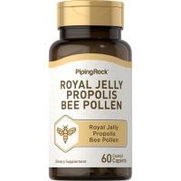 ราคา PipingRock Royal Jelly, Propolis & Bee Pollen (60Caplets) นมผึ้ง โพรโพลิส เกสรผึ้ง (27674234680)