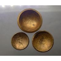 ราคา เหรียญถ้วย ชนิด 1โสฬส 1อัฐ 1เสี่ยว (ชุด 3เหรียญ )เหรียญโรงบ่อนโบราณ สมัย ร.5 แท้​ พระสยามเทวาธิราช รัชกาลที่ 5 #เงินถ้วย (2915746689)