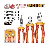 ราคา INGCO ชุดคีม VDE หุ้มฉนวนกันไฟฟ้า 3 ชิ้น รุ่น HIKPS28318 ป้องกันแรงดันไฟฟ้า 1000 โวลต์ ของแท้100% (27834897232)