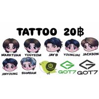 ราคา แทคทูGot7 แทคทูติดน้ำ แทคทู ขนาดแทคทู 3*3 cm. (40503143410)