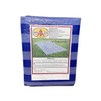 ราคา ผ้าใบริ้ว / ผ้าฟางฟ้า-ขาว/ ผ้าใบบลูชีท มีตาไก่ เบอร์ 4x5 บลูชีท ผ้าใบ*** (4345327708)