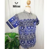 ราคา เสื้อผ้าไทย ฝ้ายหมี่ครามทอลาย โทนสีน้ำเงิน-ดำ (5496321193)