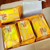 ราคา 10ก้อน (แถมถุงตีฟอง) สบู่ขิงน้ำผึ้งชัวร์เฮิร์บ Sure herb herb skin soap (26182591309)