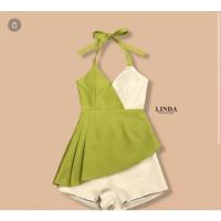 ราคา ป้ายLINDAชุดเสื้อสีเขียวมะนาว พร้อมส่ง: set เสื้อ + กางเกงขาสั้น มีสีเขียวมะนาวกับเขียวแก่นะคะ อกมีฟองน้ำ สายคล้องคอผูก (14891750000)