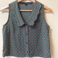 ราคา SALE ✨ Used เสื้อแขนกุดลายพิมพ์ Crop Top CPS Chaps | Size S (3389381075)