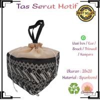 ราคา 20x20 กล่องข้าว สปันบอนด์ ผ้าบาติก มอตติฟ กระเป๋าฉลองหูรูด, ถุงแสดงความยินดีของขอบคุณสีดํา (27531990100)