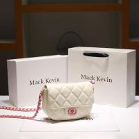ราคา กระเป๋า Messenger หนังแท้ สไตล์ Chanel และ MackKevin สำหรับ 여성 สีขาว ดีไซน์ใหม่ (42462147434)