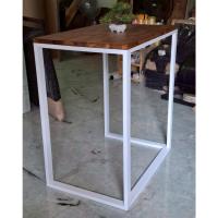 ราคา MPT2Wood-Steel โต๊ะบาร์สูง โพเดี้ยมพิธีกร ใช้ในออฟฟิศ ประกอบสำเร็จพร้อมใช้ ไม้พาราประสานสีวอลนัท ขาเหล็กกันสนิม แข็งแรง (43852725927)