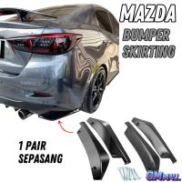 ราคา MAZDA 2 3 ด้านหน้าด้านหลังมุมกันชน Lip Skirting Diffuser Splitter Protector Guard bodykit mazda3 (28730800896)
