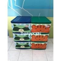 ราคา ตู้ลิ้นชักพลาสติก 3 ชั้น (ประกอบแล้ว)ตู้เก็บของ ตู้ลิ้นชัก ลิ้นชัก หน้าลายการ์ตูน (15609704593)