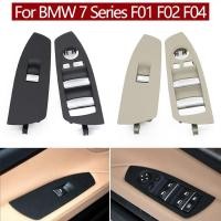 ราคา RHD ภายในรถด้านหน้าซ้ายขวาประตูหน้าต่าง Lifter ฝาครอบแผง Trim สําหรับ BMW 7 Series F01 F02 F04 730 735 740 745 750auto ชิ้นส่วนตกแต่งรถ (41414582120)