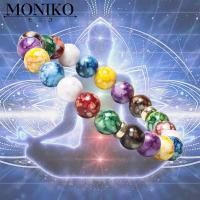 ราคา MONIKO สร้อยข้อมือหินภูเขาไฟ 7 จักระ หลากสี บรรเทาความเครียด จักระบําบัด สร้อยข้อมือโยคะ / สร้อยข้อมือนําโชค ทุกเพศ (18788590571)