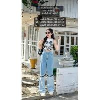 ราคา กางเกงยีนส์ขายาว แต่งเข็มขัด ที่ปลายกางเกง กางเกงยีนส์น่ารักๆ Ariswara (25587279465)