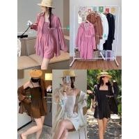 ราคา ชุดเซ็ต2 ชิ้น จั้มสูทกางเกงขาสั้น+เชิ้ตแขนยาว ไซส์ใหญ่ สาวอวบ (22302188217)
