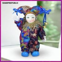 ราคา [Sharprepublic ] Porcelain Clown Doll Jester Doll Home Display, 87''Harlequinตุ ๊ กตาฮาโลวีนเครื ่ องประดับสําหรับพรรคโปรดปรานเทศกาล (27450141963)