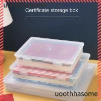 ราคา Uoothasome ที่เก็บเอกสาร, ภาชนะใส่แฟ้มใบรับรองทรงสี่เหลี่ยม, กล่องจัดระเบียบ A4 พลาสติก (29328167384)