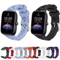 ราคา สายนาฬิกาข้อมือซิลิโคน 20 มม. 22 มม. สําหรับ Amazfit Bip 3 3Pro Smart Watchband For Amazfit GTR 42 มม. 47 มม. Stratos 3 (13595575011)