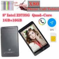 ราคา 8 นิ้ว X80 3G ซิมการ์ดโทรศัพท์แท็บเล็ตพีซี Quad core Android 4.4 1+16GB 1280*800 pxs Wifi GPS (43106875861)
