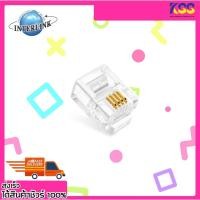 ราคา หัวสายโทรศัพท์ หัวโทรศัพท์ หัว RJ-11 LINK UL-3011 Telephone PLUG Plug RJ11 (ตัวผู้โทรศัพท์ 4 ขา) 10 หัว/แพ็ค (19312632214)