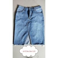 ราคา กระโปรงยีนส์แบรนด์แท้ h&m (28280573803)