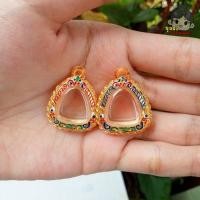 ราคา กรอบพระปิดตา กรอบพระชุบทอง | ปิดตาจิ๋ว | กว้าง1.6*สูง1.8ซม.(ขนาดจอกระจก) (20875839845)