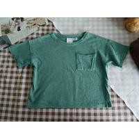 ราคา Zara เสื้อยืด มีกระเป๋า สีเขียวมิ้น Sz.95 เสื้อผ้าเด็ก มือสอง (21676540605)