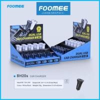 ราคา Saver Car Charger FOOMEE BH20s / BH20x Car Charger Dual Port 2 USB Output 2.4A (1 กล่อง CONTAINS 20 PCS) DUAL USB 2.4A 2 USB PORT ORIGINAL FOOMEE (26287922602)
