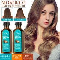 ราคา Twg Moroccan Hair Care Essence Oil ปรับปรุงผมชี้ฟูแห้ง Soften Permed Hair Moisturise Hair Essential Oil (28825823916)