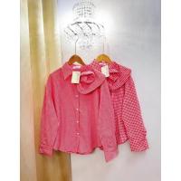 ราคา เสื้อเชิ้ตแขนยาว (ลายสก็อต)แต่งปกดอกกุหลาบ ✨ (24089428100)