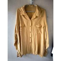 ราคา เสื้อเชิ้ตแขนยาว สีเหลืองพาสเทล (25635868968)