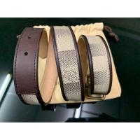 ราคา LV Limited Edition Damier Lune Belt แท้ 100% (1958015221)