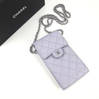 ราคา New Chanel Phone Holder with Chain in Purple Cavier Shw Holo31. Size : 18.5x 10x 2.5 cm. อปก.ครบ+มีใบเสด Copy (19255671923)