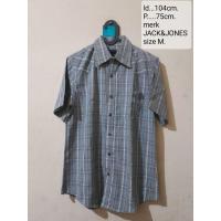 ราคา เสื้อเชิ้ตแขนสั้นผู้ชายแบรนด์ KEMEJA JACK&JONES ไซส์ M (40355727567)