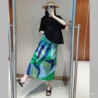 ราคา กระโปรง Issey Miyake ออกแบบเฉพาะ niche design ลายพิมพ์ retro slimming เอวสูงสำหรับฤดูร้อน (41558746295)