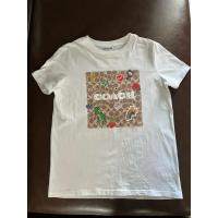 ราคา เสื้อยืดcoachสีขาวไซต์smallของแท้มือสองuse like new รอบอก38นิ้วความยาว27นิ้วจ้า (41361285983)