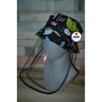 ราคา สีดํากินเหมียวแมวถังเด็กใบหน้าโล่หมวก (8542306323)