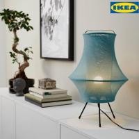ราคา IKEA โคมไฟอิเกีย FYXNÄS ฟิกส์แนสโคมไฟตั้งโต๊ะ, สีเทอร์ควอยซ์, 44 ซม. (26203191497)