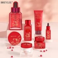 ราคา Breylee Whitening Moisturizer Red Pomegranate Skin Care Series Brightening Freckle Anti-wrinkle (FacialCleanser,Toner,Serum,Eye Mask,Eye Cream,Night Cream) (28310282680)