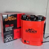 ราคา (1) SPIDER เครื่องพ่นยา ขนาด 16 ลิตร 20 ลิตร พ่นยาแบตเตอรี่ พร้อมหัวพ่น 3 แบบ ฉีดยา พ่นยา ถังพ่นยา (43068682478)