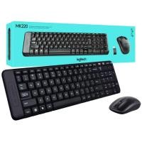 ราคา KEYBOARD & MOUSE (คีย์บอร์ดและเมาส์ไร้สาย) LOGITECH MK220 WIRELESS (BLACK) (7231552604)