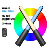 ราคา LUXCEO P400 P400S LED RGB Video Light Stick 5W-20W มือถือถ่ายภาพหลอดโคมไฟ VS P200 (43714204565)